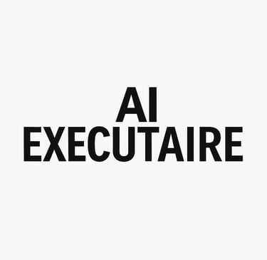 AI Executaire platform logo — intelligent assistant for digital business growth and automation.