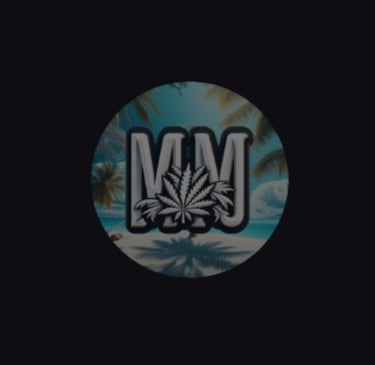  Logotipo circular de Medical Marley con fondo oscuro