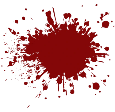 Elément de décor - tâche de sang - E. B. Ashford, auteur de romans horrifiques et fantastiques.