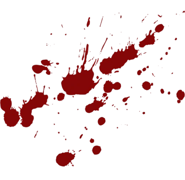 Elément de décor - tâche de sang - E. B. Ashford, auteur de romans horrifiques et fantastiques.