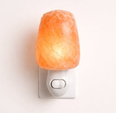 Plug in Himalayan salt night lamp wall décor lighting