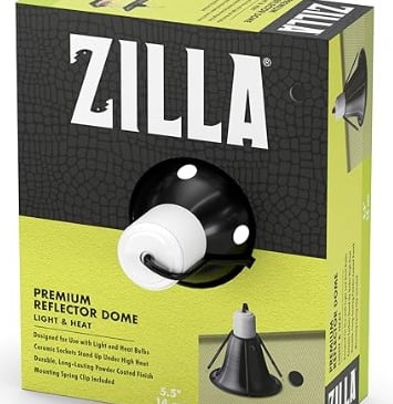 Zilla 5.5" Reptile Premium Heat Lamp Reflector Dome Fixture