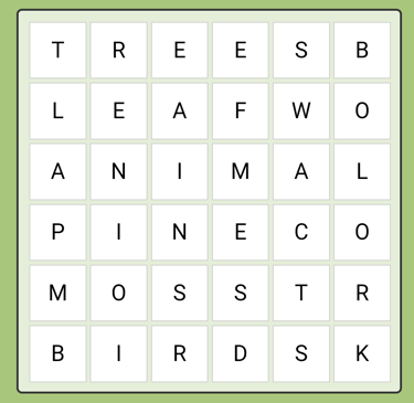 Forest word search 