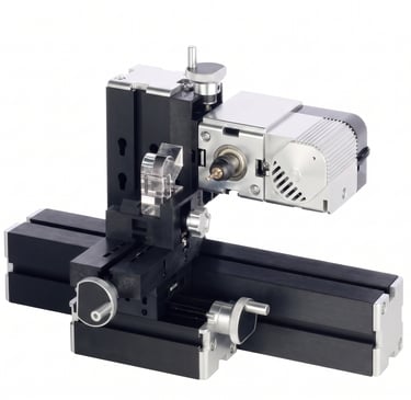 Using a manual milling machine to carve precision slots in timber.