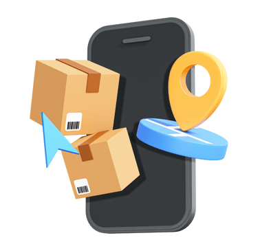 a phone with a map of a location on the phone