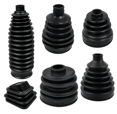 convoluted rubber bellows