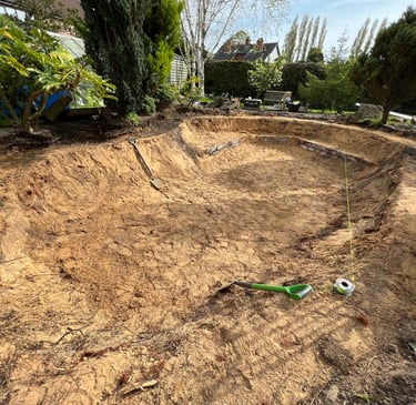 pond liner change, pond repairs with liner change, lifetime ponds ltd