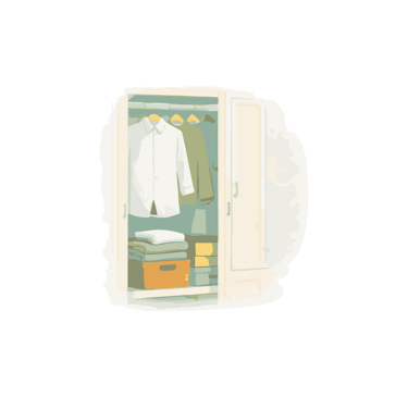 Armario que provoca olor a cerrado.