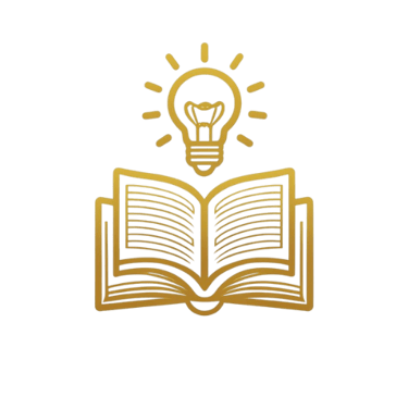 a book open book with a light bulb and a light bulb