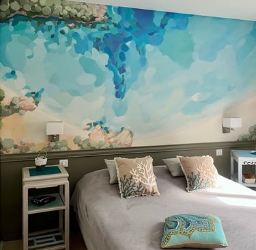 Tapisserie unique et sur mesure sur le thème Rondinara corse du sud