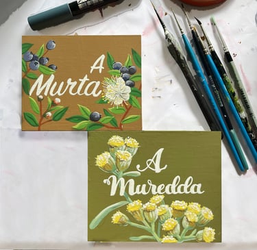 plaque de porte thème plante corse