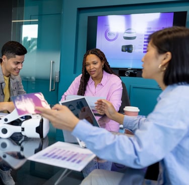 a group of people sitting around a table-Ai-Integrated Digital Academy