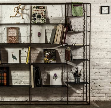 Prototipo libreria in ferro saldata a Mig