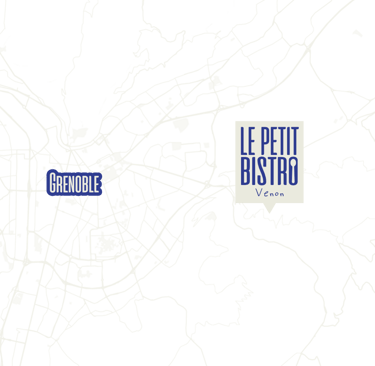 Carte Google Maps pour localiser le petit bistro de venon