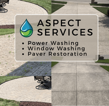 Pressure washing in Orland Park by Aspect Services
