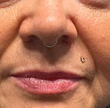Stylish titanium lip ring jewellery in Montrose