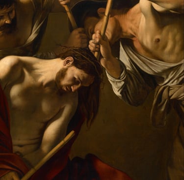 The Crowning with Thorns, Caravaggio, c. 1602/1604 or 1607, Kunsthistorisches Museum, Vienna