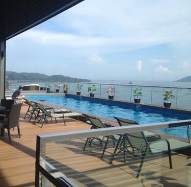 Sky Blu Bar Rooftop swimming pool