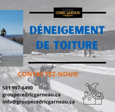 annonce déneigement de toiture