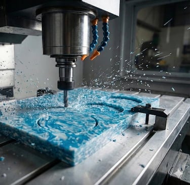 Découpe CNC d'une médaille de sport recyclée