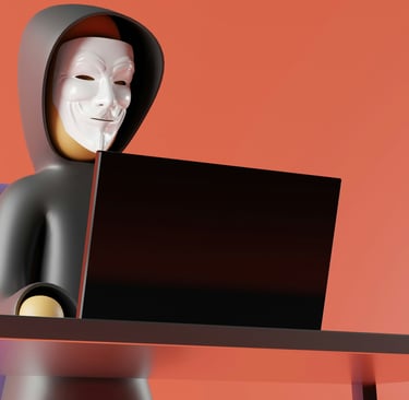 hacker con laptop