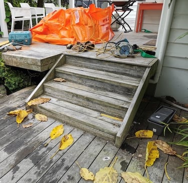 Stairs before renovation
