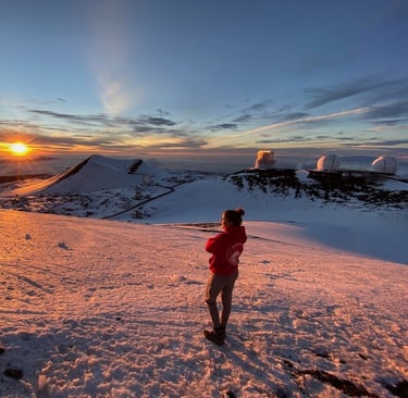 Maunakea Summit Hawai'i Sonnenuntergang