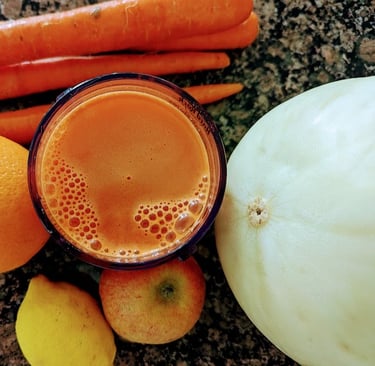 Healthy carrot juice