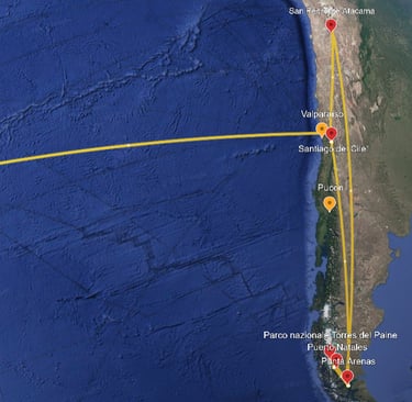 Itinerario di 4 settimane in Cile