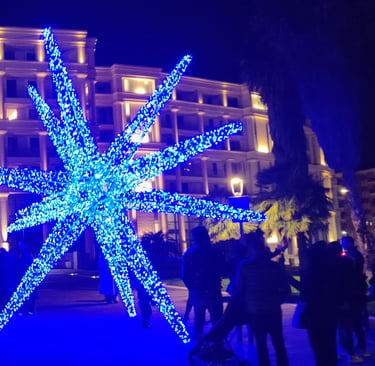 Luci d'Artista Salerno Crescent piazza libertà