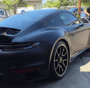 porsche 911 with a Satin Finish