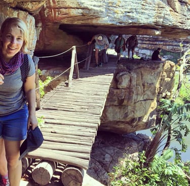 Route in and out of Baboon Cave