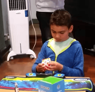 James Alonso's first ever solve at a competition