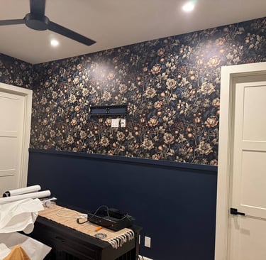 Wallpaper installation project in Peoria, AZ