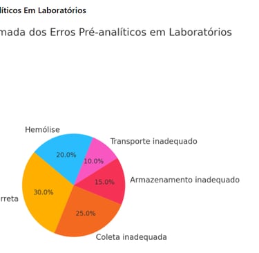 gráfico de incidência de erros pré analíticos