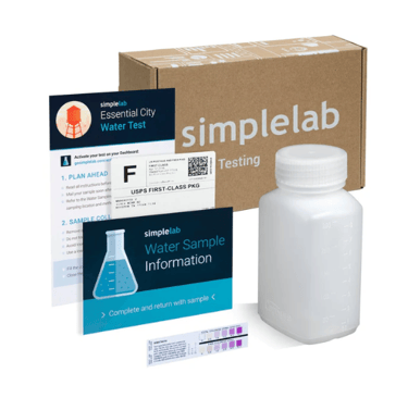 RKIN Essential City Water Test kit for certified laboratory testing of heavy metals and contaminants
