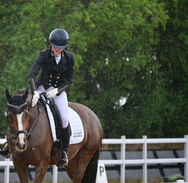 Rosie Shaw on her horse