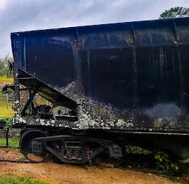 Chickamauga, GA - The train that hauled coal to the Coke Ovens in 1891