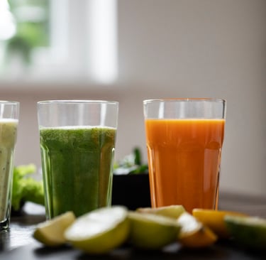 a table with a variety of fruits and vegetables