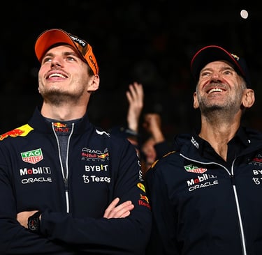 Maxas Verstappenas Adrianas Newey