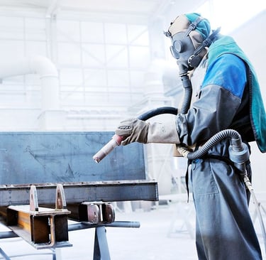 Sandblasting dengan Pasir Silika