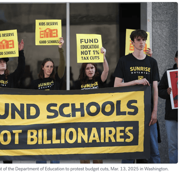 a group of people holding up signs that read fund fund