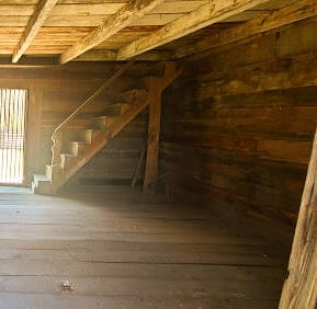 Ft. Oglethorpe, GA - Inside one of the farmer's homes during the Civil War at the Chickamauga battle