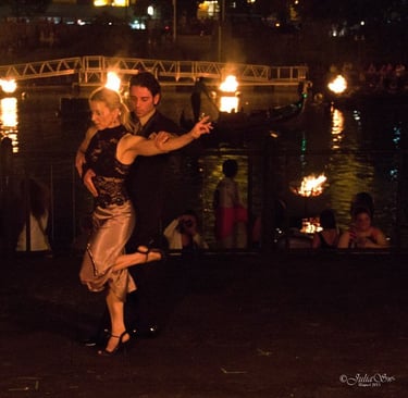 Mekhael and Martha dancing