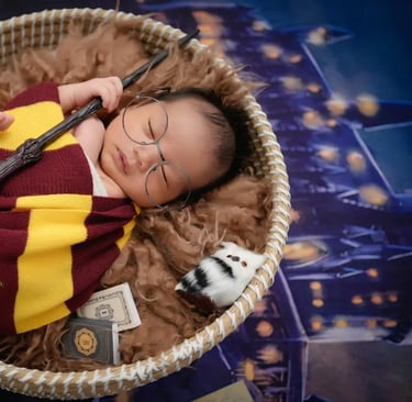 Newborn Photography harry potter themed