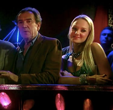 Nicky Ladanowski, Robert Lindsay and Keith Barron in BBC Sitcom My Family