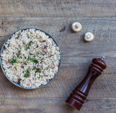 Risotto z pieczarkami