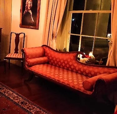 Chickamauga, GA - The master bedroom inside the Gordon-Lee Mansion
