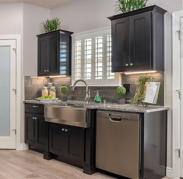 shutters in a kitchen