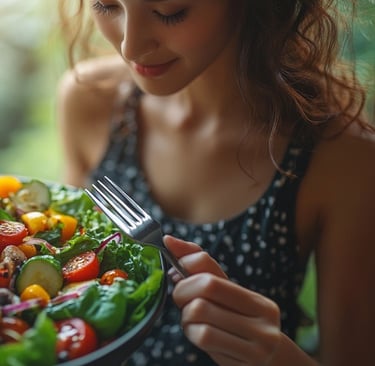 تناول الطعام الصحي يساعد على صحتك